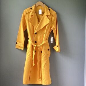 NWT NSF Clothing Yellow Coat Size XS